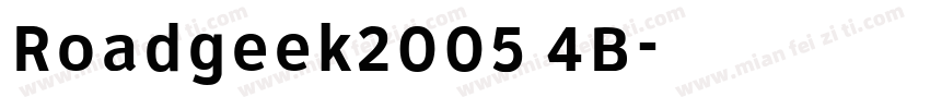 Roadgeek2005 4B字体转换